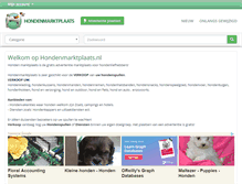 Tablet Screenshot of hondenmarktplaats.nl